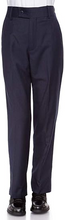 Load image into Gallery viewer, Boys Dress Pants Flat-Front - Slim fit Dress Slacks - Navy-poly-rayon