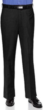 Load image into Gallery viewer, Mens Slim fit Dress Pants Flat-Front - Modern Formal Business Wrinkle Free No Iron - Black