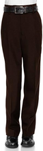 Load image into Gallery viewer, Boys’ Dress Pant with Flat Front Brown Slacks, 7
