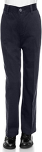 Load image into Gallery viewer, Boys Uniform Straight Twill Pant - Flat Front Wrinkle Free Cotton Slacks Navy
