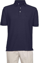 Load image into Gallery viewer, AKA Men's Solid Polo Shirt Classic Fit - Pique Chambray Collar Comfortable Quality - Navy