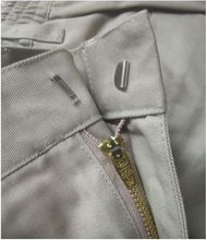 Load image into Gallery viewer, AKA Half Elastic Wrinkle Free Flat Front Men's Slacks – Relaxed Fit Twill Casual Pant - Olive