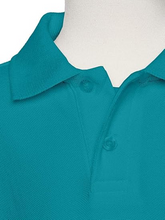 Load image into Gallery viewer, AKA Boys Wrinkle-Free Polo Shirt - Pique Chambray Collar Comfortable Quality - Light Blue - Short Sleeve