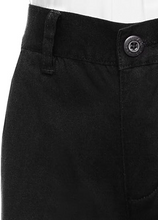 Load image into Gallery viewer, Boys Uniform Straight Twill Pant - Flat Front Wrinkle Free Cotton Slacks - Grey