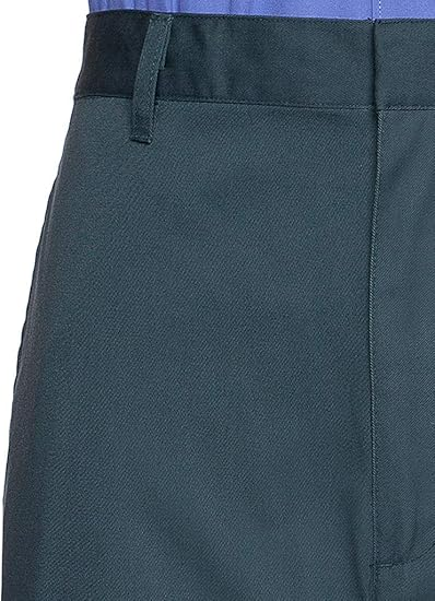 AKA Half Elastic Wrinkle Free Flat Front Men's Slacks – Relaxed Fit Twill Casual Pant - Spruce