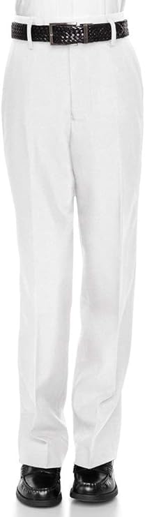 RGM Boys Dress Pants Flat-Front - Slim fit Dress Slacks