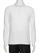 Load image into Gallery viewer, Men's White Solid Polo Shirt Classic Fit - Pique Chambray Collar- large sizes- Short Sleeve