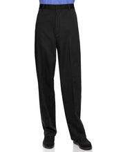 Load image into Gallery viewer, AKA Half Elastic Wrinkle Free Flat Front Men's Slacks – Relaxed Fit Twill Casual Pant Large Sizes