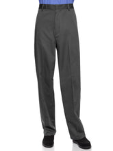 Load image into Gallery viewer, AKA Half Elastic Wrinkle Free Flat Front Men's Slacks – Relaxed Fit Twill Casual Pant Large Sizes