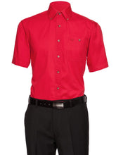 Load image into Gallery viewer, Men's Wrinkle Free 100% Cotton Button Down Collar Short Sleeve