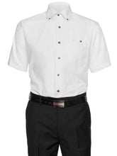 Load image into Gallery viewer, Men's Wrinkle Free 100% Cotton Button Down Collar Short Sleeve