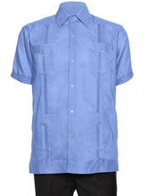 Load image into Gallery viewer, Mens Short Sleeve 100% Linen Guayabera Shirt