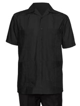 Load image into Gallery viewer, Mens Short Sleeve Cotton blend Guayabera Shirt