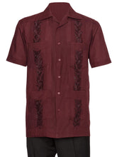 Load image into Gallery viewer, Mens Embroidered Guayabera Shirt