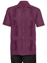 Load image into Gallery viewer, Mens Embroidered Guayabera Shirt