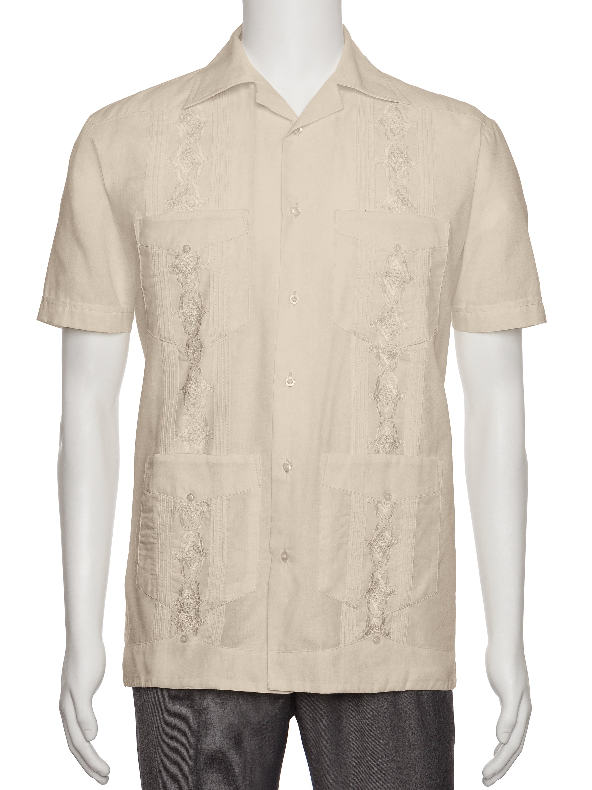 Mens Embroidered Guayabera Shirt