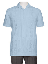 Load image into Gallery viewer, Mens Embroidered Guayabera Shirt