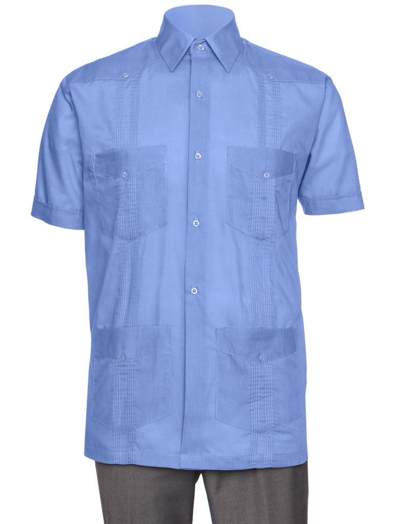 Mens Short Sleeve Guayabera Shirt