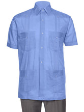 Load image into Gallery viewer, Mens Short Sleeve Guayabera Shirt