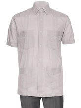 Load image into Gallery viewer, Mens Short Sleeve Guayabera Shirt