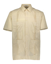 Load image into Gallery viewer, Mens Short Sleeve Guayabera Shirt