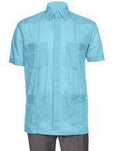 Load image into Gallery viewer, Mens Short Sleeve Guayabera Shirt