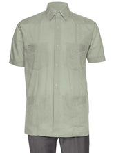 Load image into Gallery viewer, Mens Short Sleeve Guayabera Shirt