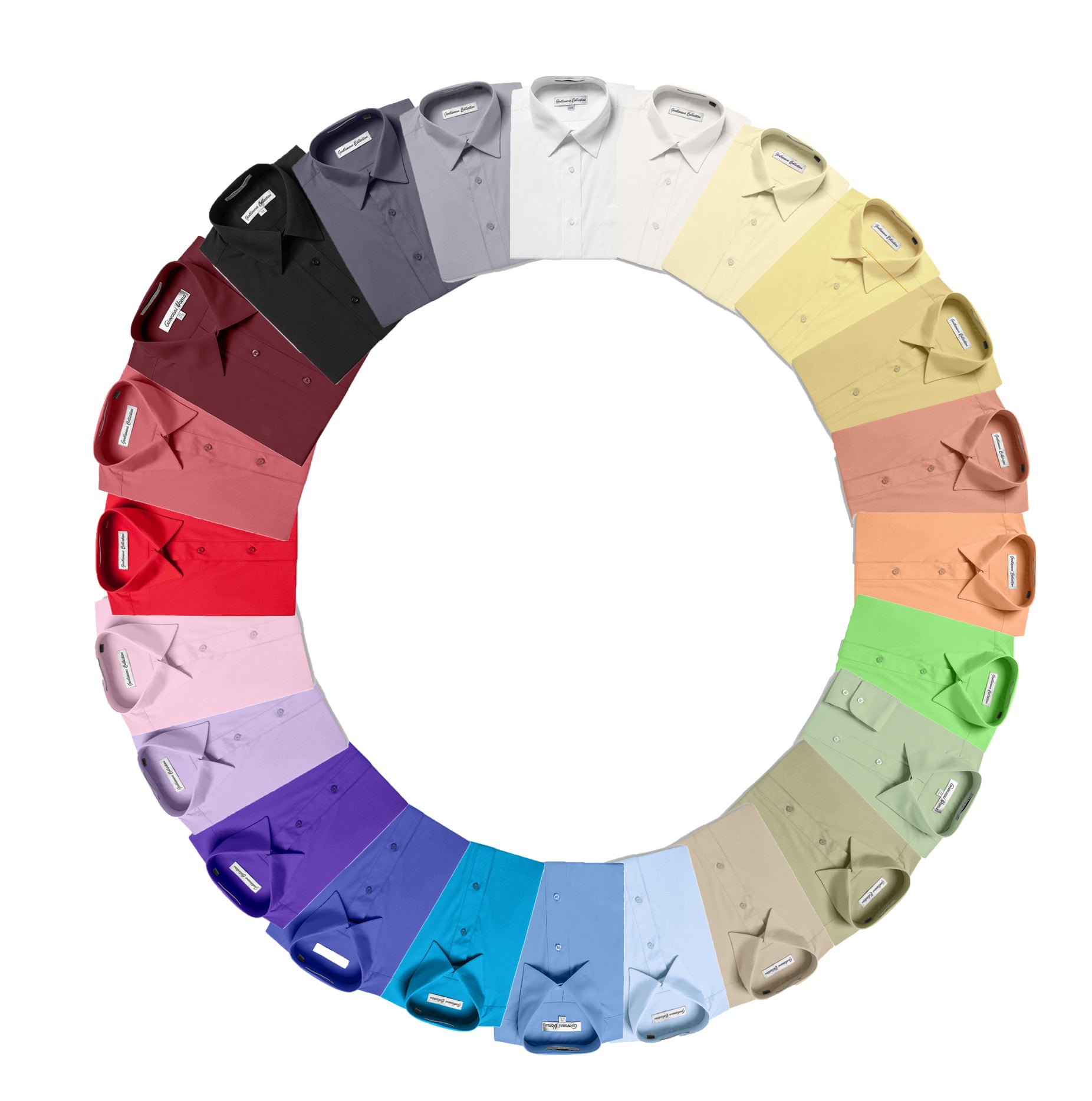 Men's Traditional Fit Burgundy Dress Shirt Short Sleeve