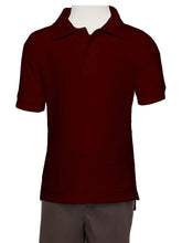 Load image into Gallery viewer, Boys Burgundy Wrinkle-Free Polo Shirt