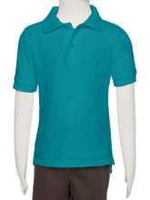 Load image into Gallery viewer, Boys Aqua Wrinkle-Free Polo Shirt