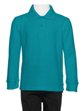 Load image into Gallery viewer, Boys Aqua Wrinkle-Free Polo Shirt