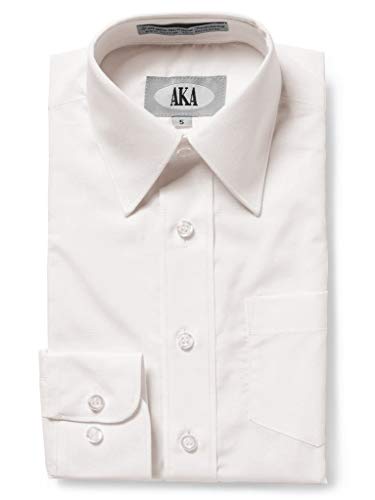 Ecru Classic Fit Solid Long Sleeve Dress Shirt