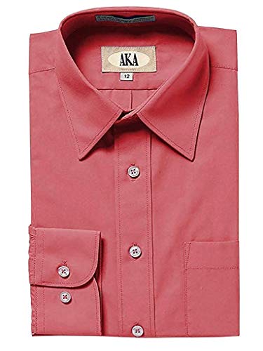 Rose Classic Fit Solid Long Sleeve Dress Shirt