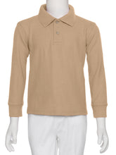 Load image into Gallery viewer, Boys Khaki Wrinkle-Free Polo Shirt