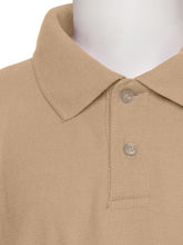 Load image into Gallery viewer, Boys Khaki Wrinkle-Free Polo Shirt