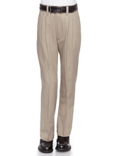 Load image into Gallery viewer, Boys Pleat-Front Traditonal Fit Cotton Twill Pants