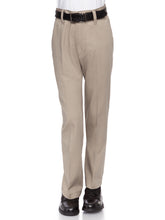 Load image into Gallery viewer, Boys Wrinkle Free Flat-Front Straight-Leg Cotton Twill Pants