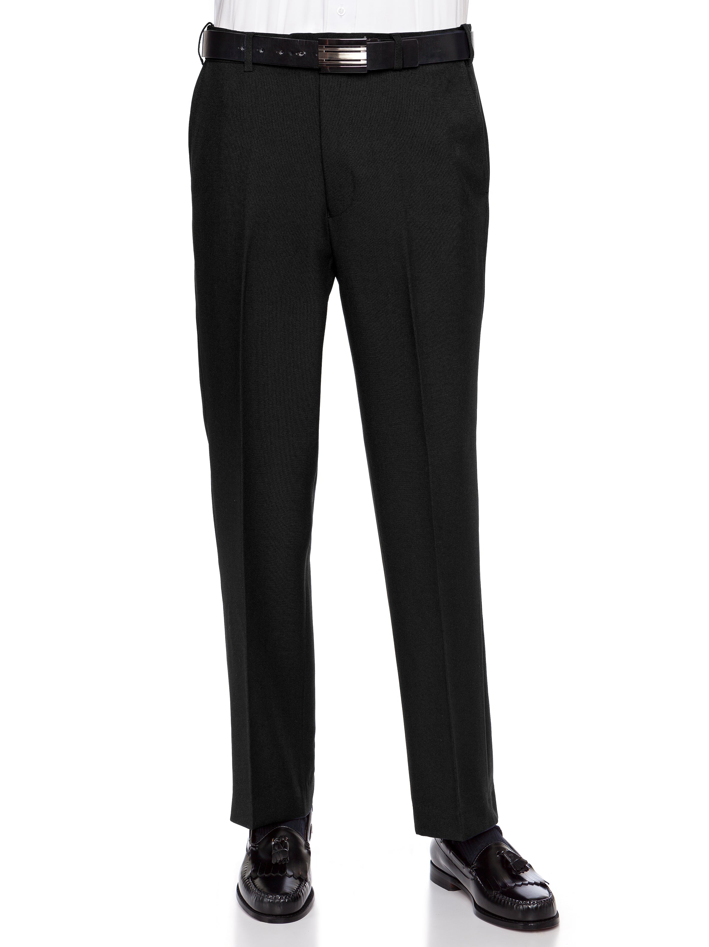 RGM Men's Flat-Front Comfort Waist Dacron Dress Pant - Large Sizes