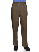 Load image into Gallery viewer, AKA Wrinkle Free Men's Full Elastic Waist Twill Casual Pant - Large Sizes