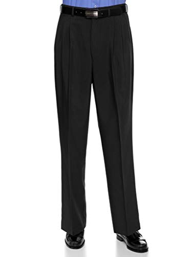 RGM Mens Dacron Rayon Pleated Front Dress Pants- Additional Colors