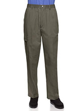 Load image into Gallery viewer, AKA Wrinkle Free Men's Full Elastic Waist Twill Casual Pant - Large Sizes