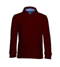 Load image into Gallery viewer, Boys Burgundy Wrinkle-Free Polo Shirt
