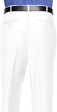 Load image into Gallery viewer, Mens Slim fit Dress Pants Flat-Front - Modern Formal Business Wrinkle Free No Iron - White
