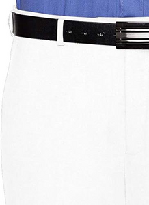 Mens Slim fit Dress Pants Flat-Front - Modern Formal Business Wrinkle Free No Iron - White