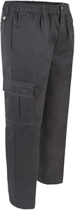 AKA Wrinkle Free Men's Full Elastic Waist Twill Casual Pant