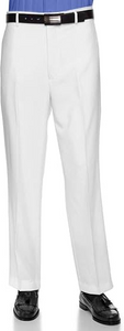 Men's Flat Front Dress Pant Modern Fit - Perfect for Every Day! - White