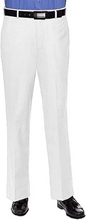 Load image into Gallery viewer, Mens Slim fit Dress Pants Flat-Front - Modern Formal Business Wrinkle Free No Iron - White
