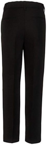 Boys Dress Pants Flat-Front - Slim fit Dress Slacks - Black-poly-rayon