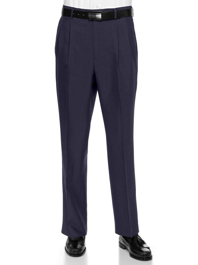 RGM Men’s Pleated-Front Finished-Hem Dress Pants