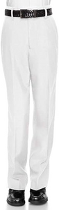 Boys Dress Pants Flat-Front - Slim fit Dress Slacks - Husky - White